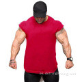 Camisetas ajustadas de algodón Workout Muscle Slim para hombre